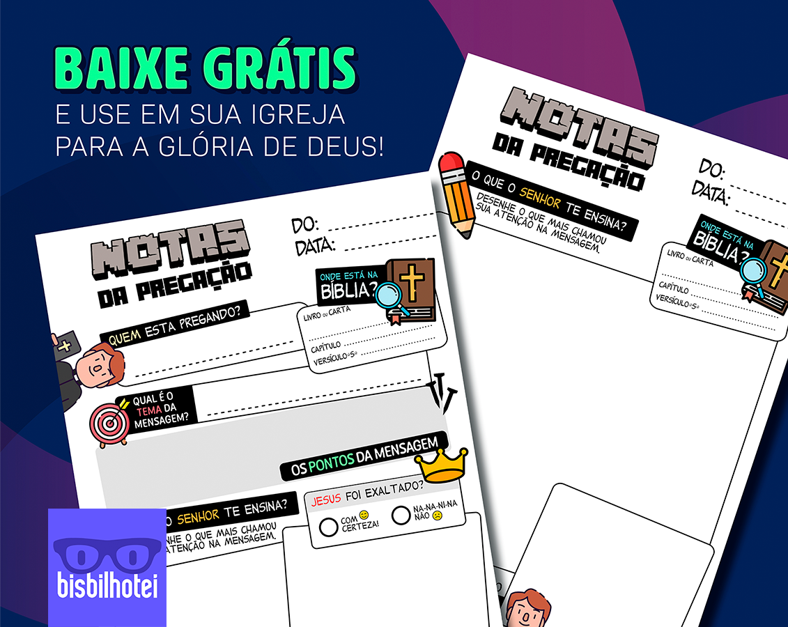 Notas de Pregação/Sermão para Crianças – 2025